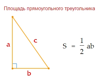 Площадь прямоугольного треугольника1